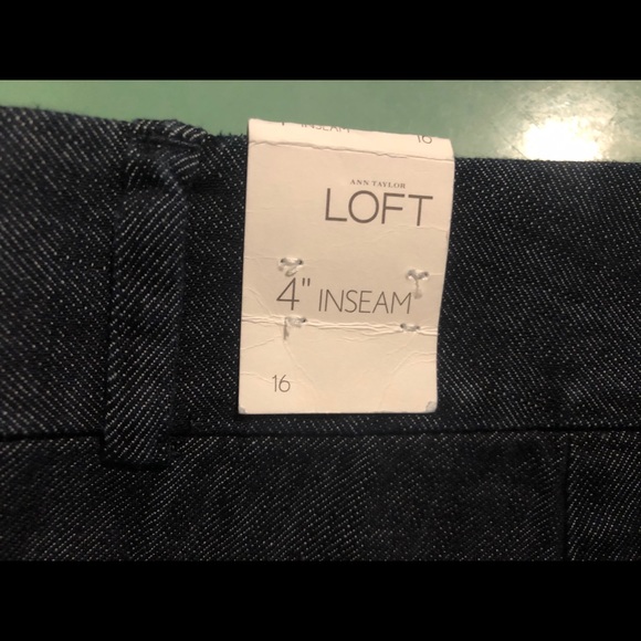 NWT LOFT 4” Inseam Denim Shorts - Picture 3 of 6